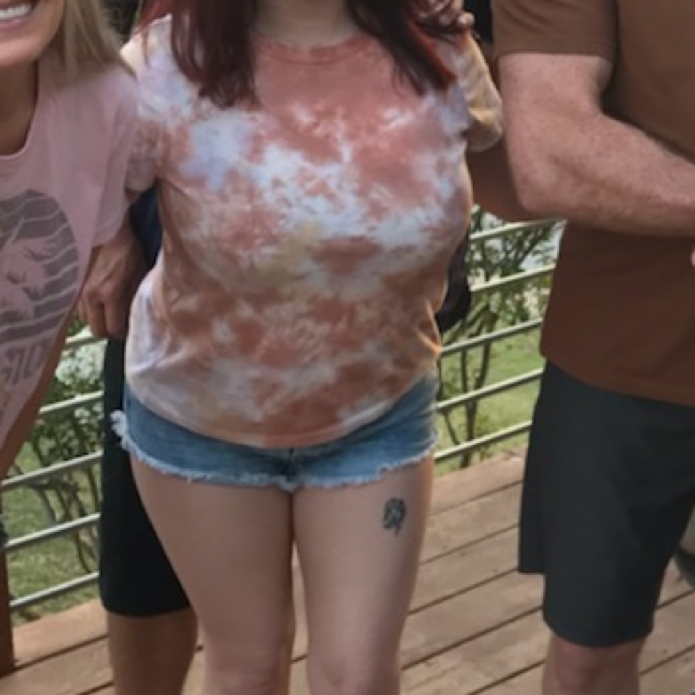 Wild Fable SM Peach/Pink/White Tie Dyed T-shirt - Picture 10 of 11